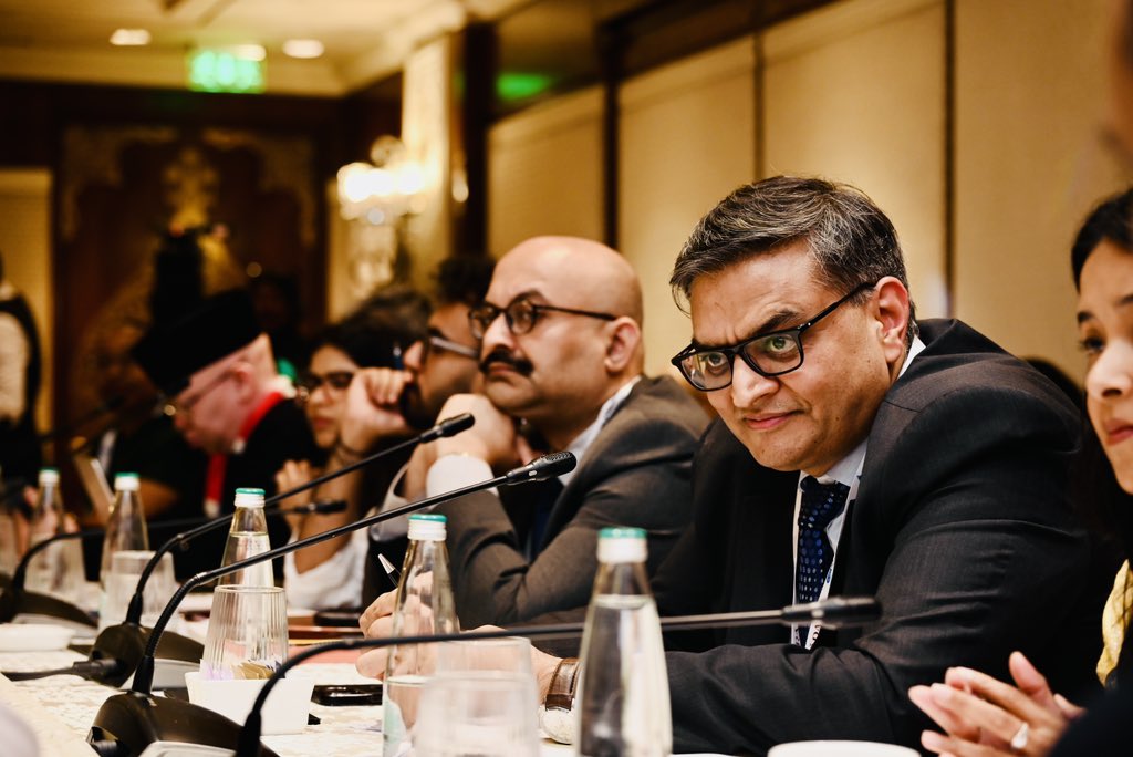Aparna_R1's tweet photo. At the #Raisina2026 high-level roundtable on #Powering India’s #ViksitBharat, we explored round-the-clock (RTC) #renewable #energy & diverse state pathways for #energytransition —critical at a time when geopolitical shocks are heightening concerns around #energy security & price volatility.