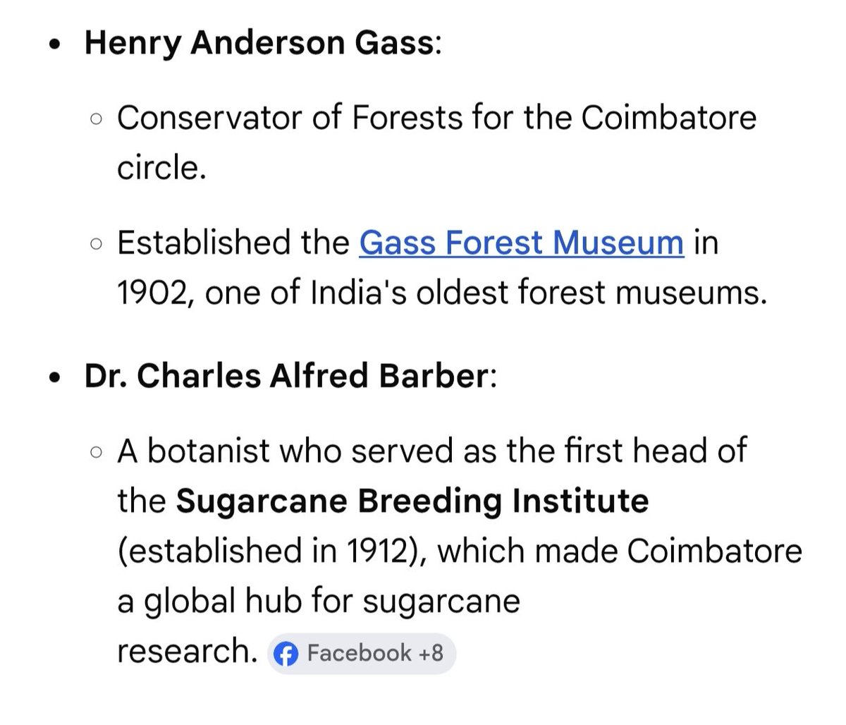 Forest college and sugarcane breeding institute developed by British not by kamma naidu 😂