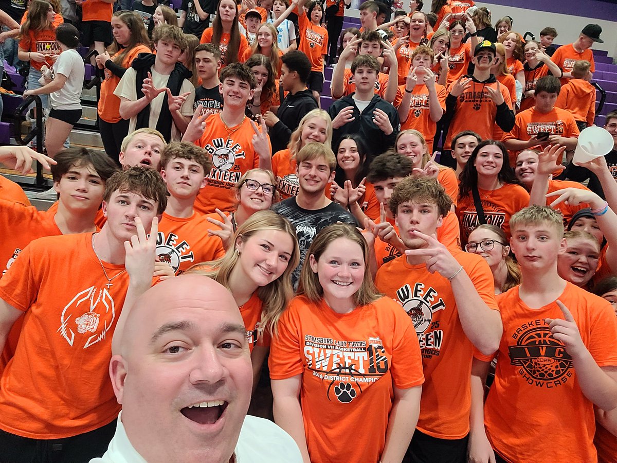 WeAreStrasburg's tweet photo. History in the making! Our Lady Tigers are headed to State! Congratulations Tigers, we are so proud of you! Thank you to the Strasburg community. You showed up and roared! See you in Dayton! Go Tigers! https://t.co/JKZ7EvdiPd