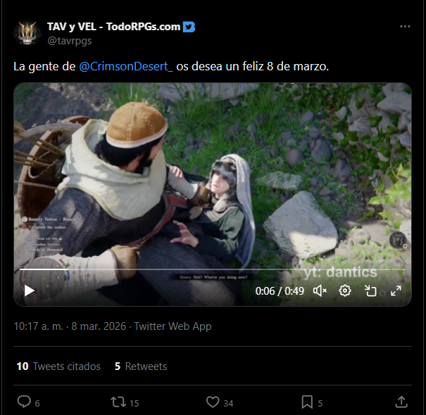 De este sujeto, solo había visto alguna que otra guía del BG3. Y echando un ojo a sus últimos tweets, en especial este, queda bastante claro su posición respecto a las mujeres. Tanto si lo hace para llamar la atención o porque realmente piensa así.

De igual manera, deleznable...