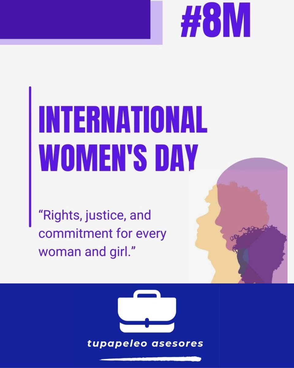 8️⃣➖️Ⓜ️ Por nuestras abuelas, por nuestras madres e hijas, por nuestras nietas, por las que estuvieron, por las que están y por las que estarán. ♀️ 
♀️ 8M #DiaInternacionalDeLaMujer
♀️ 8M, #InternationalWomensDay2026. Rights, justice &amp; commintment.
.
.
#8M #DiaDeLaMujer