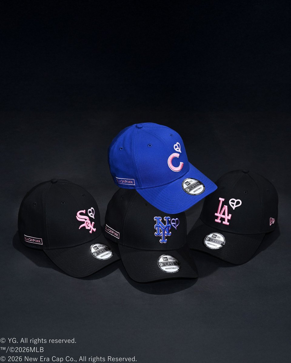 BLACKPINK × MLB × New Era トリプルコラボキャップが近日発売