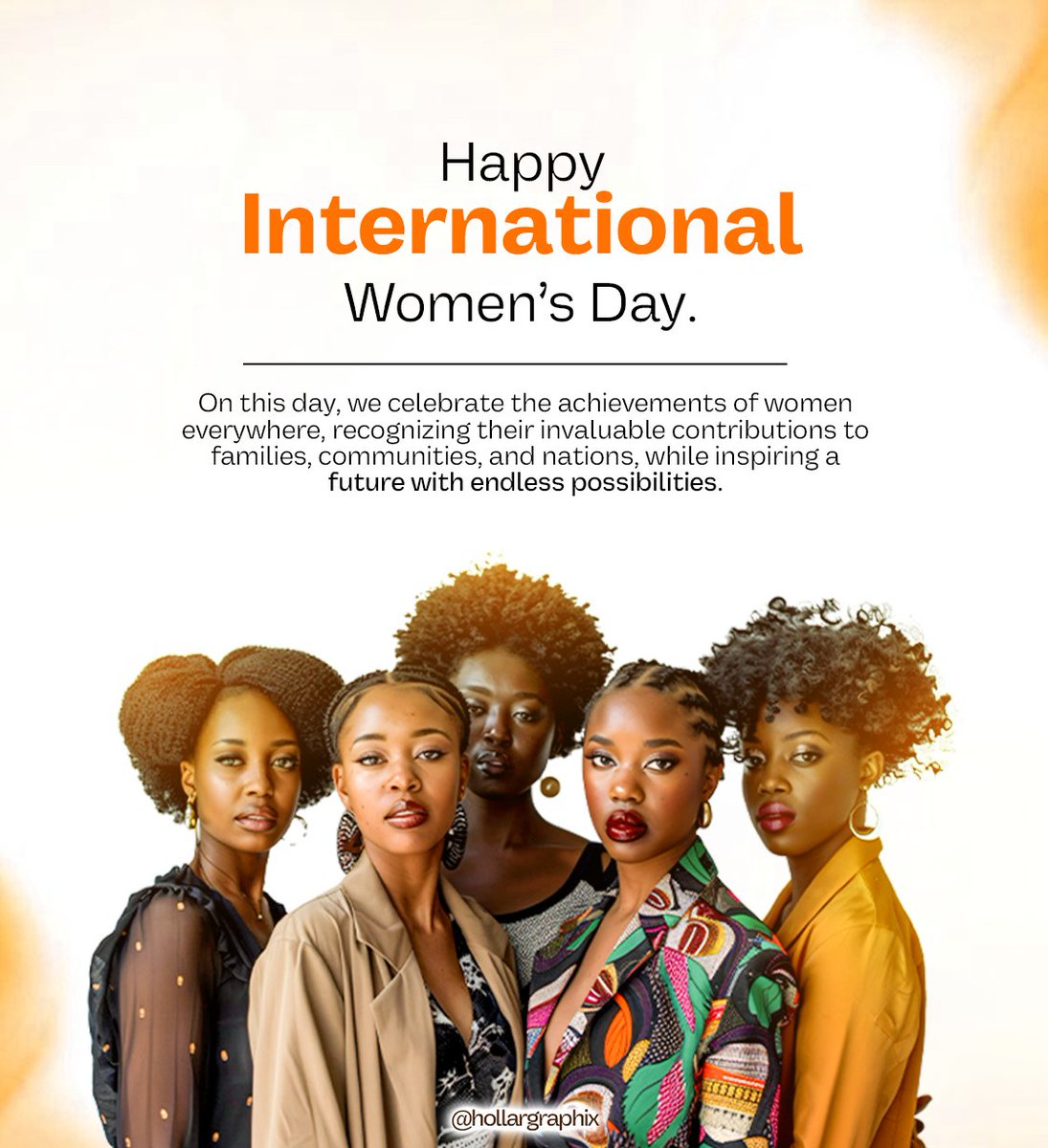 A_Adam05's tweet photo. 💪HAPPY INTERNATIONAL WOMEN'S DAY 💖 

Today we celebrate the power, resilience, and achievements of women everywhere.
Here’s to the women who inspire change, break barriers, and shape the future.

✍️ _Hollargraphix Designs_ https://t.co/W4G3ZeNjid