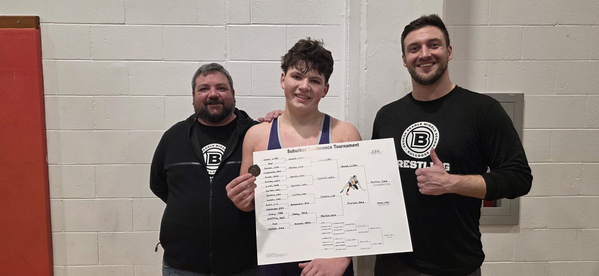 LeviMorton6's tweet photo. Congratulations Conference Champion Levi Morton.  You worked incredibly hard to get to this point (14-1) and brought home a championship to Beadle Middle School.  Couldn't be prouder! https://t.co/hdKGOGG5GH