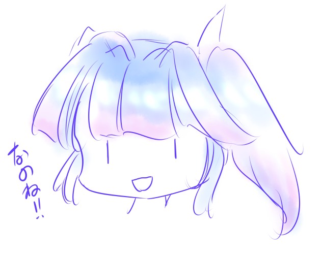 #無言で我ながらかわいいと思う絵を載せる