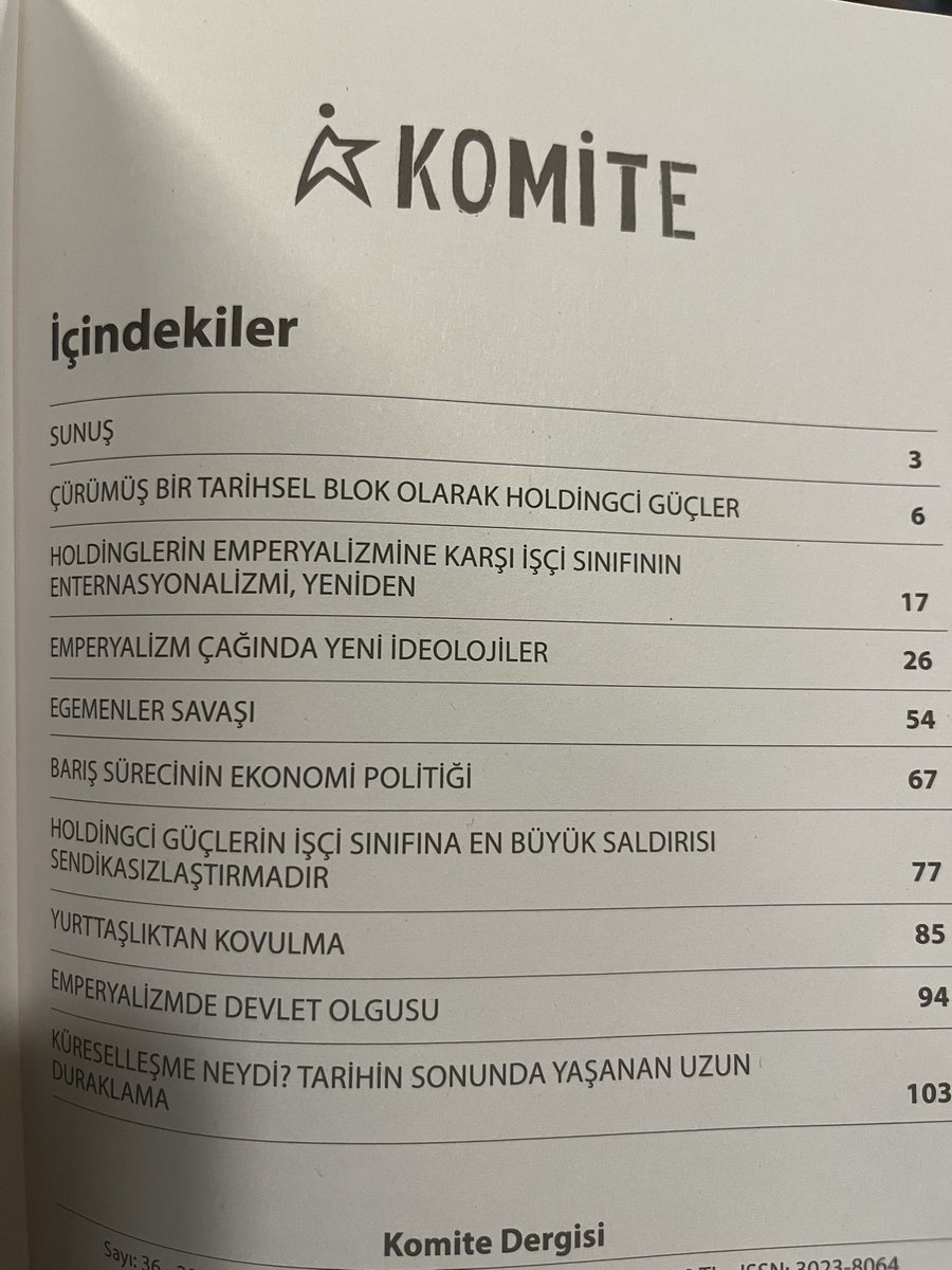 Komite Dergisi 36. Sayısı çıktı!

Okunması, eleştirilmesi dileğiyle.

Her zeminde çabalamak, emek etmek, üretmek, mücadele etmek dışında gelecek yok..
