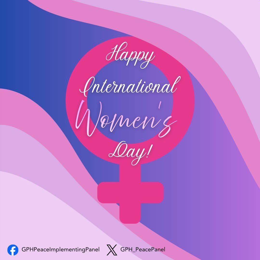 GPH_PeacePanel's tweet photo. 𝙃𝙖𝙥𝙥𝙮 𝙄𝙣𝙩𝙚𝙧𝙣𝙖𝙩𝙞𝙤𝙣𝙖𝙡 𝙒𝙤𝙢𝙚𝙣'𝙨 𝘿𝙖𝙮! 

We continue to honor the important role of the women in peacebuilding and nation-building, in advancing gender equality and just and lasting peace in the Bangsamoro and the PH.

#BangsamoroPeaceProcess #WEcanbeEquALL https://t.co/Cd0eezQLsT