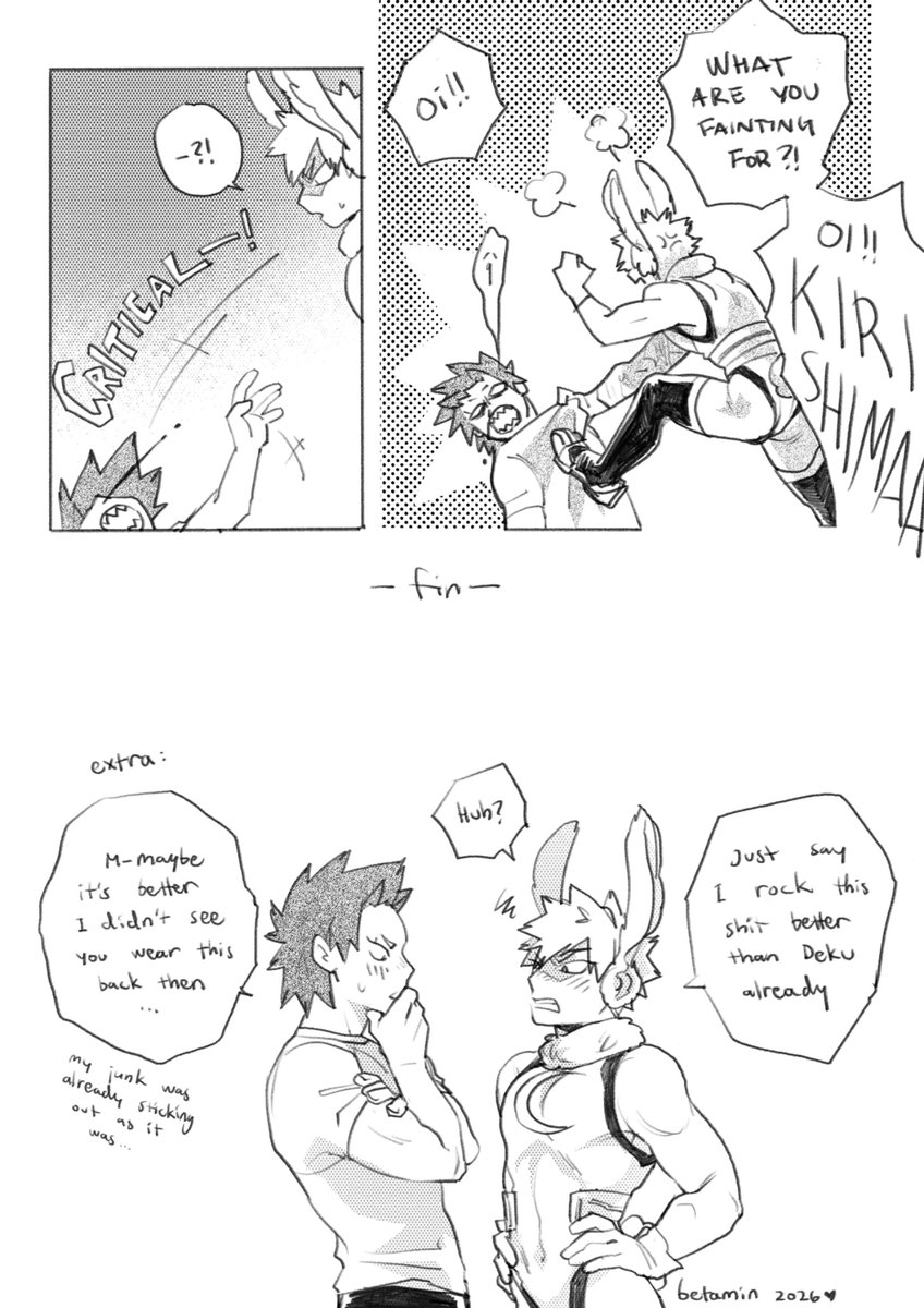 anything can be a competition! (read L→R) #krbk #kiribaku #切爆