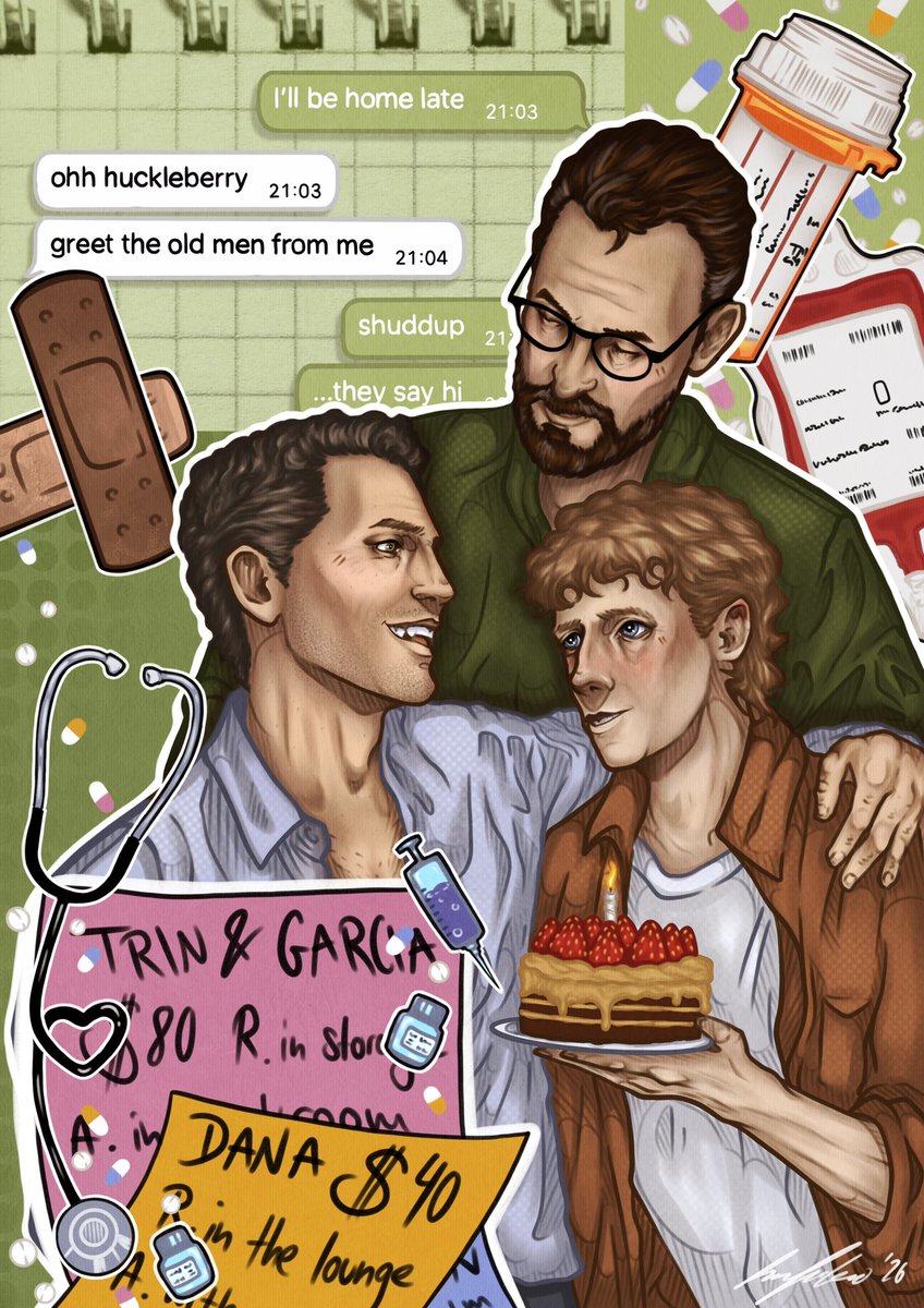 I’ve been stuck in the #hucklerabbot hole for an eternity now, but I’m right where I want to be. 🦐

#thepitt #thepittfanart