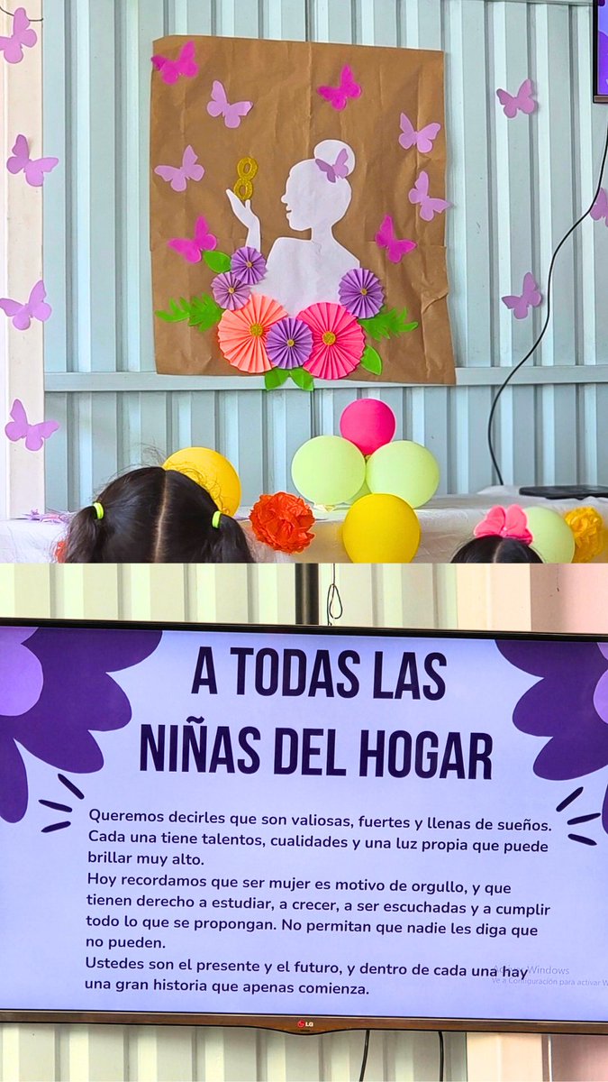 HogarFatima's tweet photo. Para nuestras niñas, porque ellas son el presente y el futuro. 💜🌸
Dentro de cada una hay una gran historia llena de sueños que apenas comienza. 🦋✨ https://t.co/BF62EmtgWj