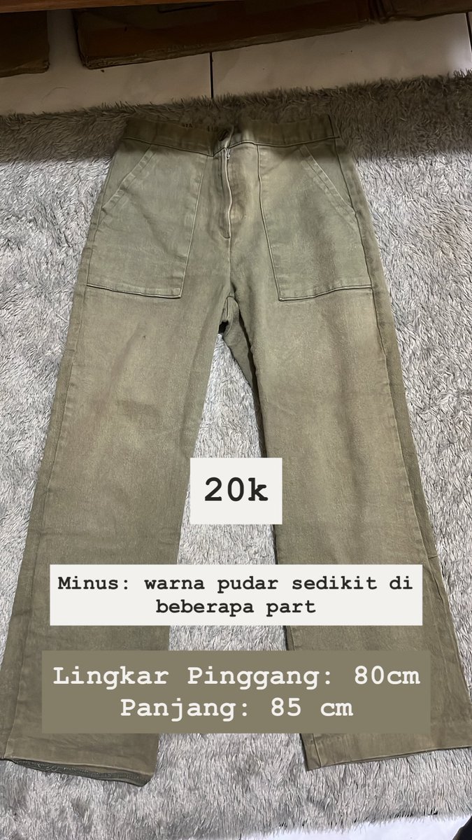ritdut07's tweet photo. abis declutterring lemari, banyak bgt baju celana yg udah ga kepake aku jual murah aja yaa. yg tertarik boleh dm guys

#wts #preloved #decluttering #jualmurah #prelovedbaju https://t.co/4xcm6c5dCs
