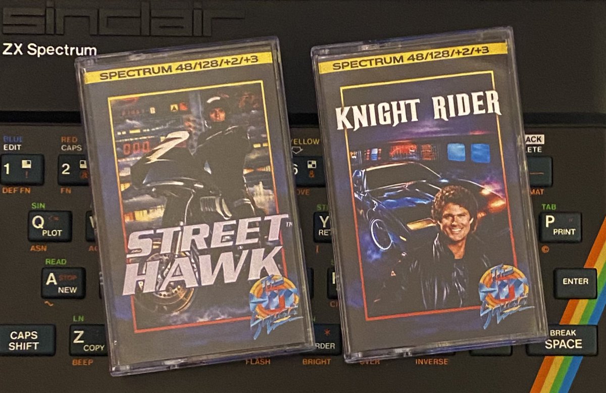 retroguybry's tweet image. It’s #SpectrumSunday with some classic 80’s TV. #ZXSpectrum #StreetHawk #KnightRider