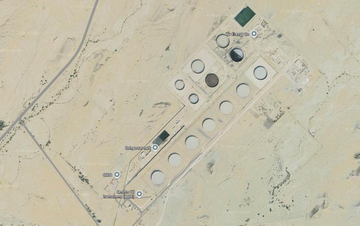 NOELreports's tweet photo. Israeli strikes have reportedly hit an oil depot on Qeshm Island in Iran, close to the Strait of Hormuz. #Iran https://t.co/Bv2VV69DBa