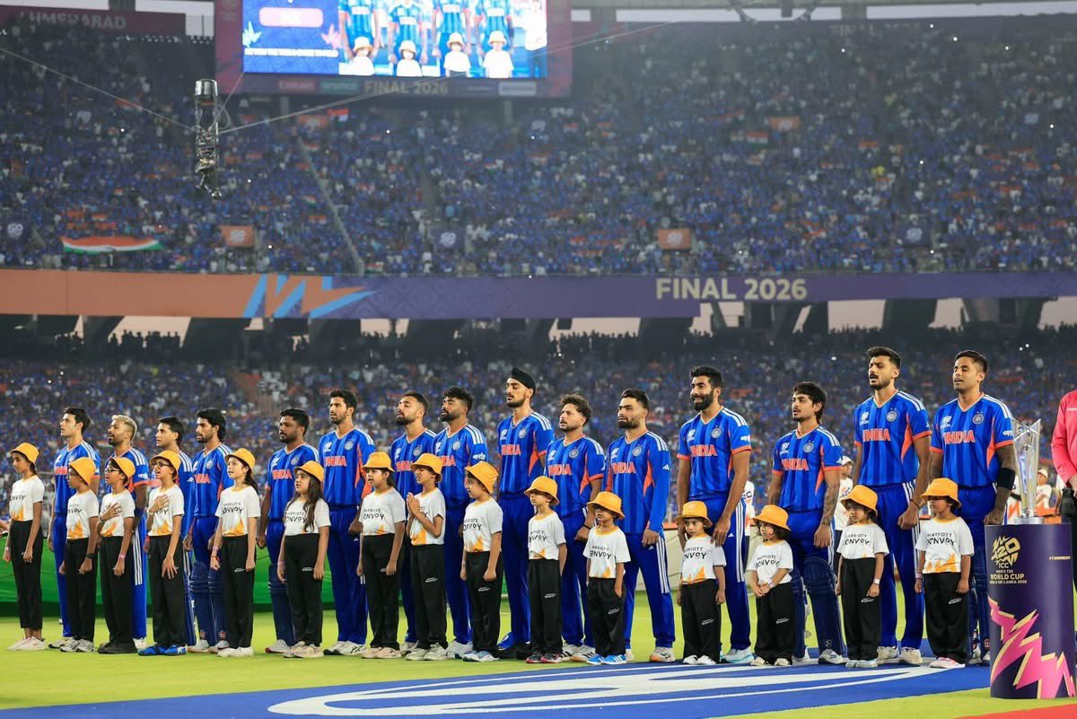 Champions! 🏆
The India national cricket team dominates the ICC Men’s T20 World Cup and shows the world who rules cricket! 🇮🇳
Jai Hind!  #WorldCupT20 #IndianCricketTeam