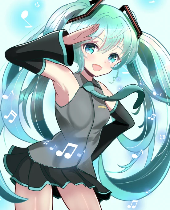 3/9は #ミクの日 今年も過去絵で恐縮ですが(⁠*⁠'⁠ω⁠`⁠*⁠)