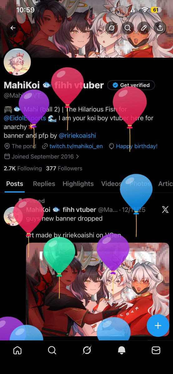 MahiKoi 🐟 fihh vtuber tweet media