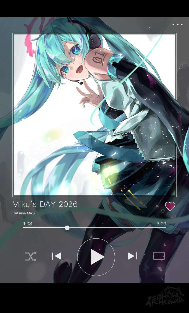 kakotu_yumemizu's tweet photo. #ミクの日2026

ミクの日めでたーーーい🎉✨
顔がとてもとても可愛いく描けたのでタップ推奨です〜！ https://t.co/VtWtGkdQeu
