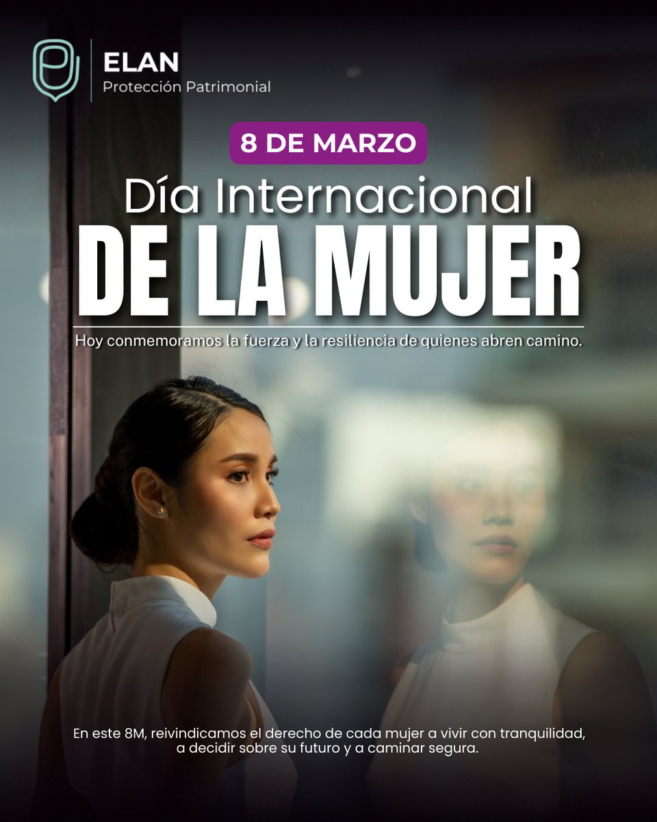El #8M es reconocer la lucha constante por la equidad. 💜
En ELAN, nos sumamos a la reflexión sobre la importancia de construir entornos seguros donde cada mujer pueda decidir sobre su futuro con total libertad y respaldo
#DíaInternacionalDeLaMujer #Equidad #ProtecciónPatrimonial