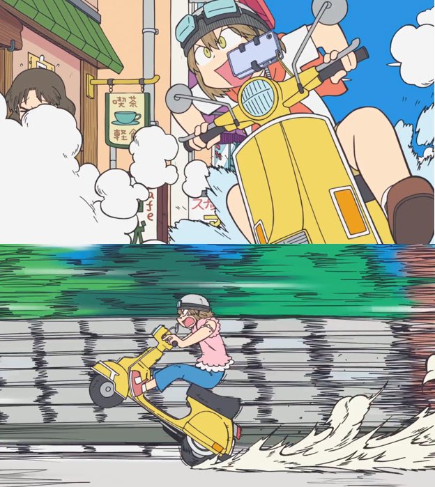 The Two Biggest Vespa Girls