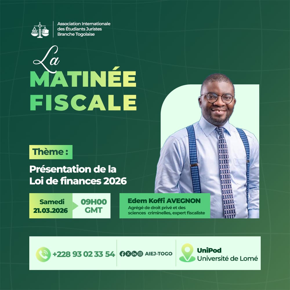 aiej_togo's tweet photo. #AIEJ-TOGO
#MatinéeFiscale
#LoiDeFinance https://t.co/BKJd4EqR7z