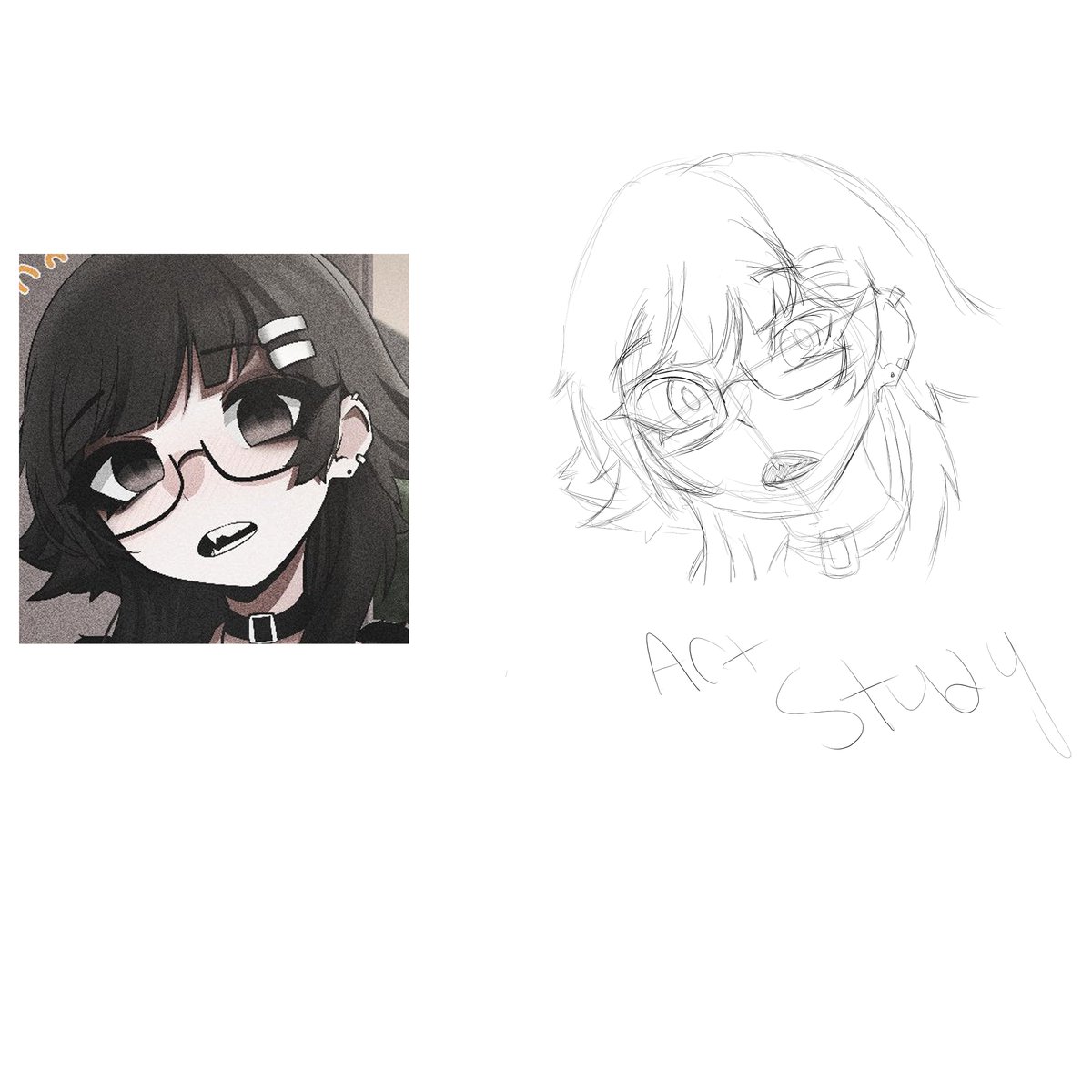 Got my first screened drawing tablet! Obviously sticker bombed it and made it look pretty. I did art study today with it! Today's study, <a href="/mikuneki/">Mikuneki 🦇</a>