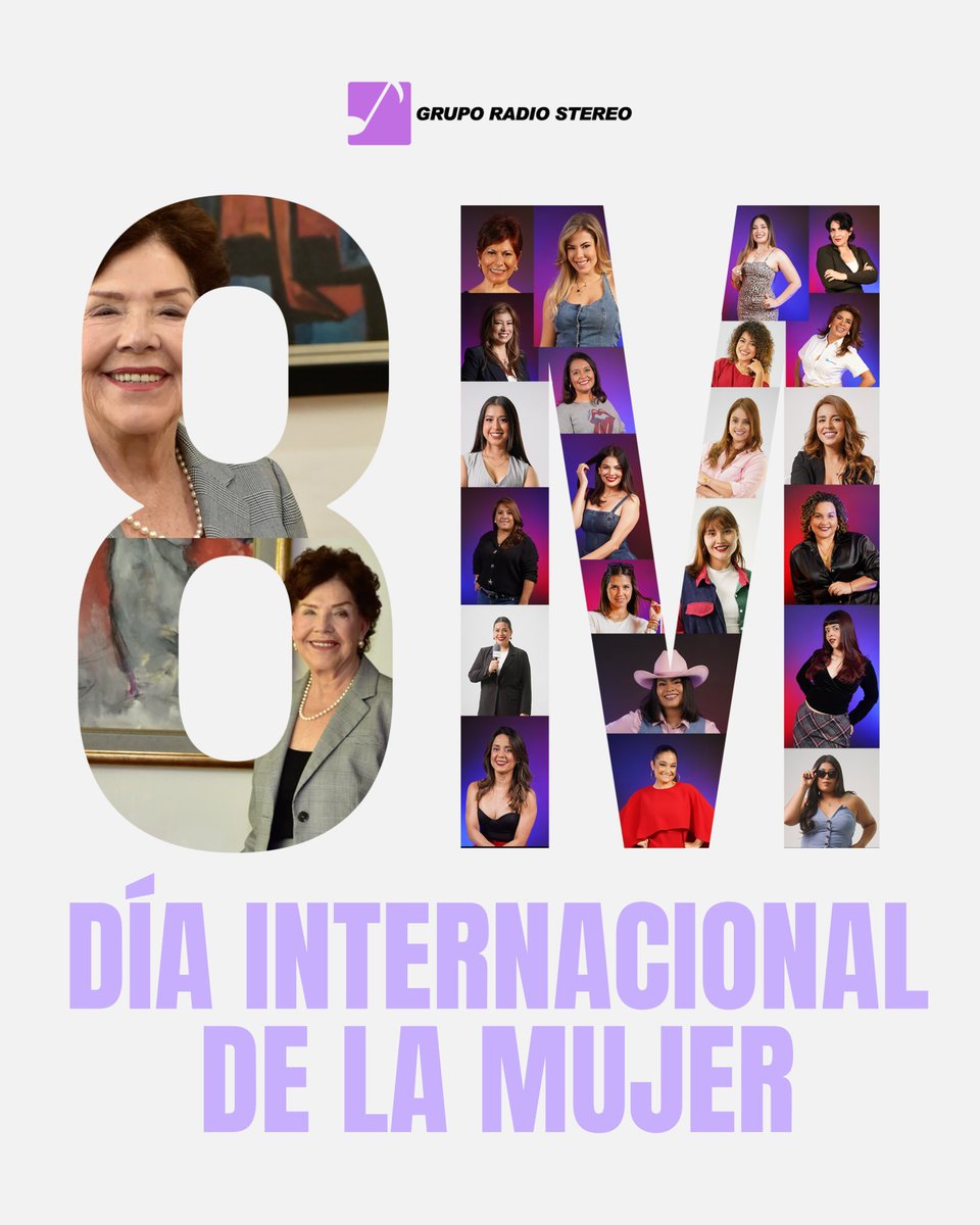 Hoy celebramos la fuerza, el talento y la voz de todas las mujeres que forman parte de nuestra historia. 💜
Gracias por su pasión, su compromiso y por demostrar que cuando una mujer alza la voz… el mundo escucha.
Día Internacional de la Mujer

#DíaDeLaMujer #8M #GrupoRadioStereo