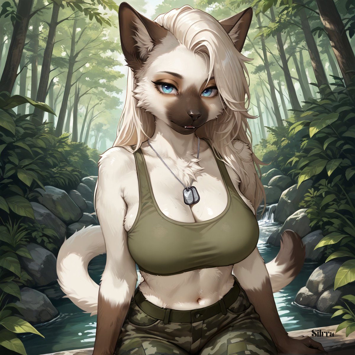 QT: #ocTruth_or_DareChallenge
After some fucking about here is Nova ready to go and in uniform according to <a href="/WolfFenris6347/">Wolf of Fenris</a> !
Hope she is good enough to join! 💚