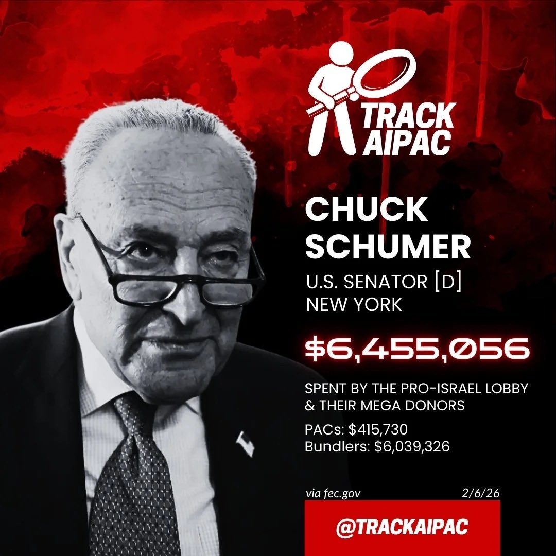 davidpsdem's tweet photo. @eternallyRaq Schumer @SenSchumer is Owned by @AIPAC #ResignSchumer https://t.co/TxAJeejhuK