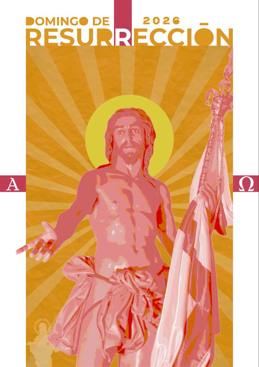 Cartel Domingo de Resurrección 2026, un diseño de Raúl Siles Acosta.