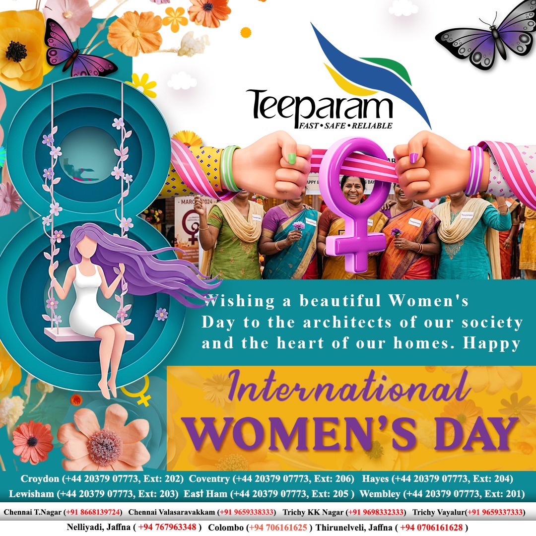 teeparamuk's tweet photo. Teeparam wishes a very Happy International Women's Day. 
.
#WomensDay2026 https://t.co/bCBI7HUhUg