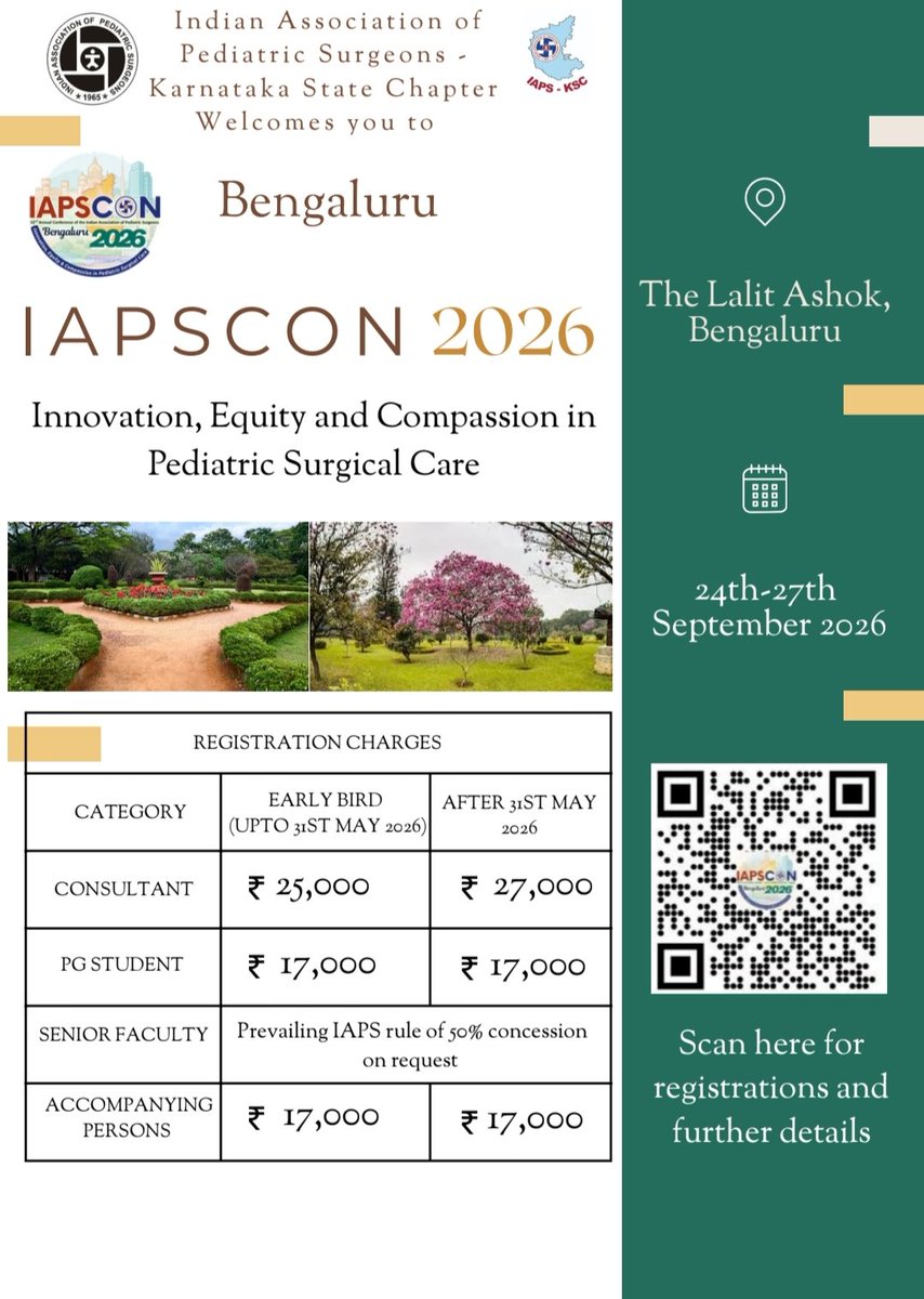 IAPSIndia's tweet photo. 🚨 Early Bird Registrations Open!

Register early to be part of this national academic celebration.

🏨 Hotel accommodation can also be selected during registration for your convenience.

☎️ Assistance:
Dr Soundharya – 8939360662
Dr Vinupriya – 9980559431 https://t.co/qW4DpuJvzv