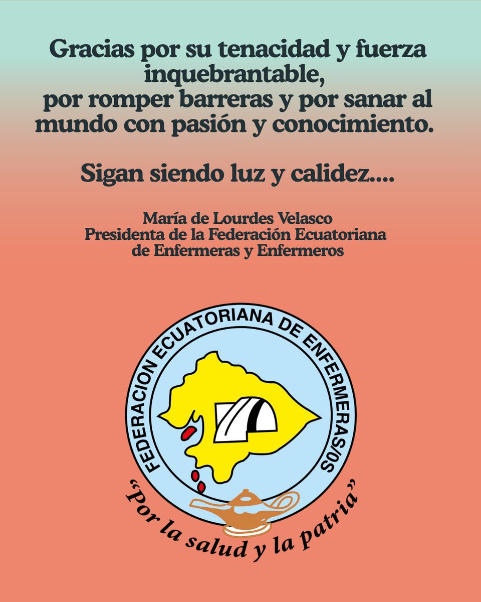 Feliz #DíaDeLaMujer a todas las enfermeras del país, quienes son guerreras de la salud.
Ustedes no solo cuidan cuerpos, también transforman la ciencia del cuidado en esperanza de vida y bienestar. 
Reconocemos su profesionalismo, vocación y entrega absoluta.