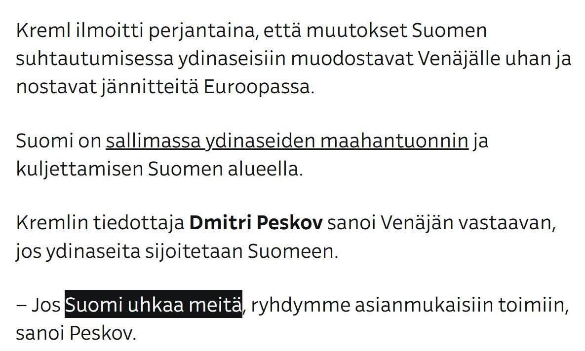 ukko696's tweet photo. Suomen johto haluu sotaa venäjän kanssa tosissaan. https://t.co/0FiKOMuCdh