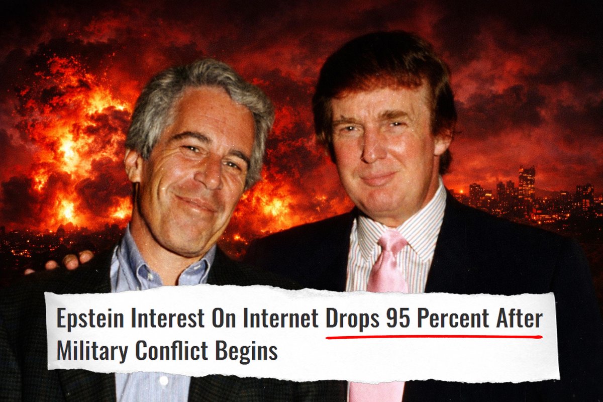 JasonBassler1's tweet photo. Interest in Epstein accountability was peaking… right up until the bombs started dropping. Amazing what “national emergencies” can make people forget. https://t.co/STXZHz8yEf