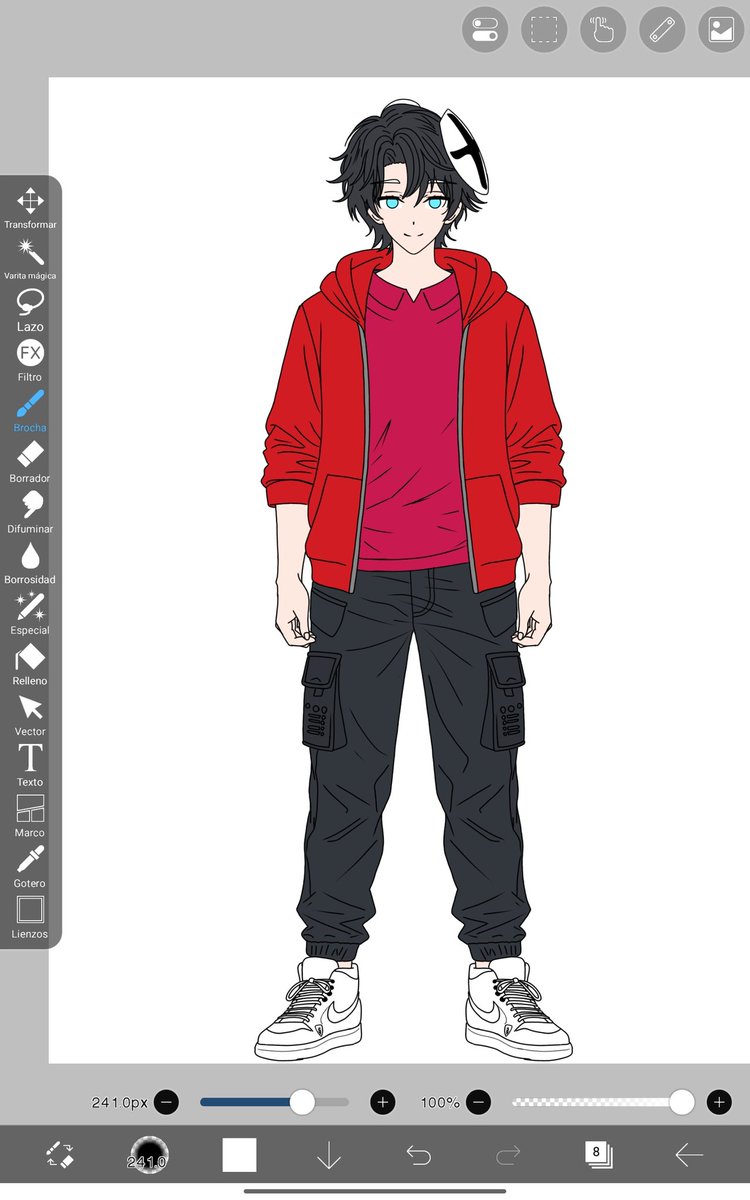 Creo q debo seguir practicando a dibujar personajes masculinos y proporciones (boceto sin terminar)
