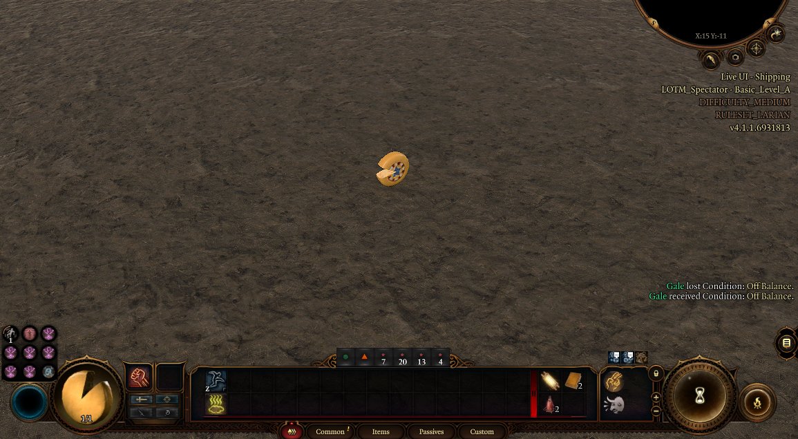 Smeefgames's tweet image. Some consequences for failing to digest a Sequence's potion are very dire. #bg3 #moddev #lotm