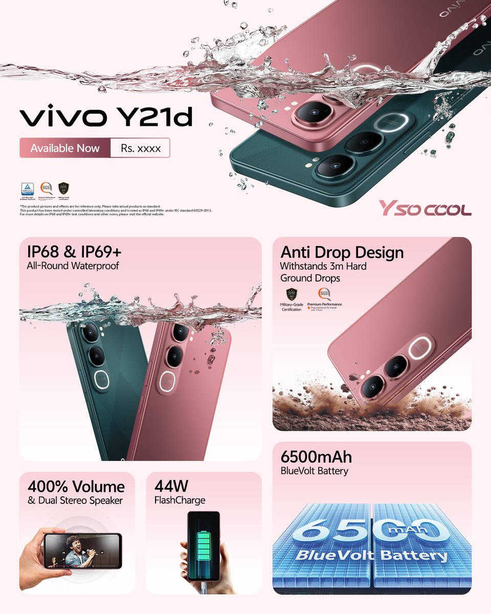 vivo_uganda's tweet photo. From dawn to dusk, the vivo Y21d is built to keep up. ☀️🌙

With its huge, long-lasting battery and super-fast charging, you can focus on making memories, not finding a charger. It’s always ready to go. 🔋⚡️

#vivoY21d #YsoCOOL #BigBattery #FlashCharge https://t.co/vfGf7YaUZN