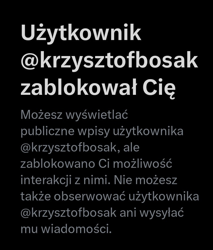 Konfa, na równi z PO hejtuje Czarnka.
O czym to świadczy..z pewnością nie tylko o strachu, że zaczną tracić głosy... ale również o tym, że dość dużo osób widzi ten cichutki deal z Platformą.
A ten ban oznacza, że mam rację.