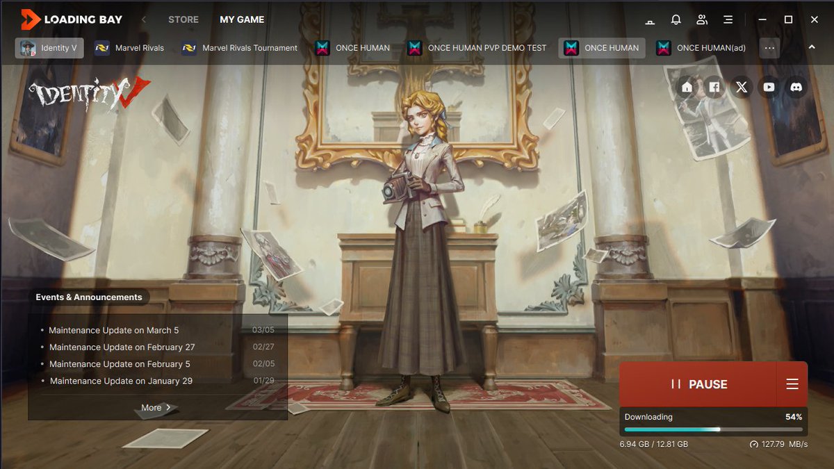 SuJin_VT's tweet photo. I can't believe I'm installing this again. #vtuber #IdentityV #IDV https://t.co/SXQPGzYWg2