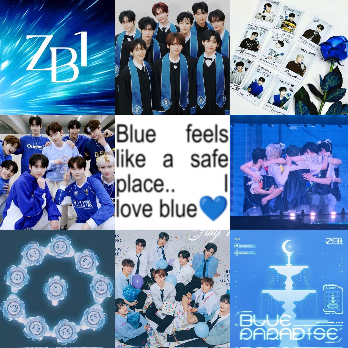 "blue is beautiful and sad, blue is a piece of life"