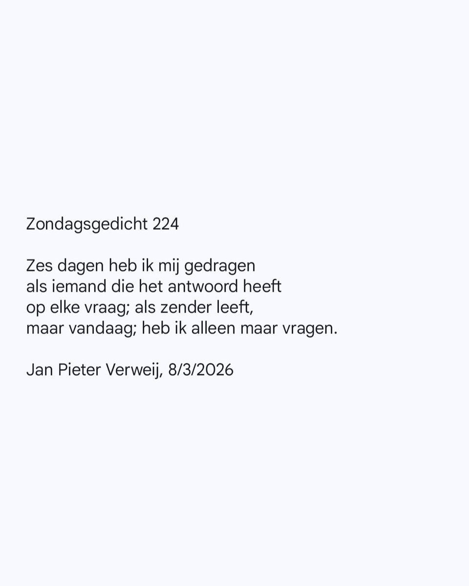 verweijanpieter's tweet image. #zondagsgedicht
#zondagsrust
#opening