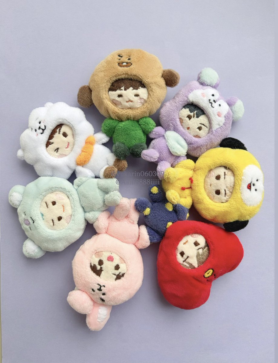 2025.9.1 ~2026.3.9
みんなの誕生日に1人ずつ増やしてきた🧲達、7人そろって円になりました🎉🙌🏻

1人1人難しくて、なぜ作り始めてしまったのだろうか..と後悔した日もありました...（大袈裟）7人揃えられて感無量 ~🙌🏻✨

#HappySUGADay 
#HappyBirthdaySUGA
#bt21 #IntheSEOM 
#btsfanart