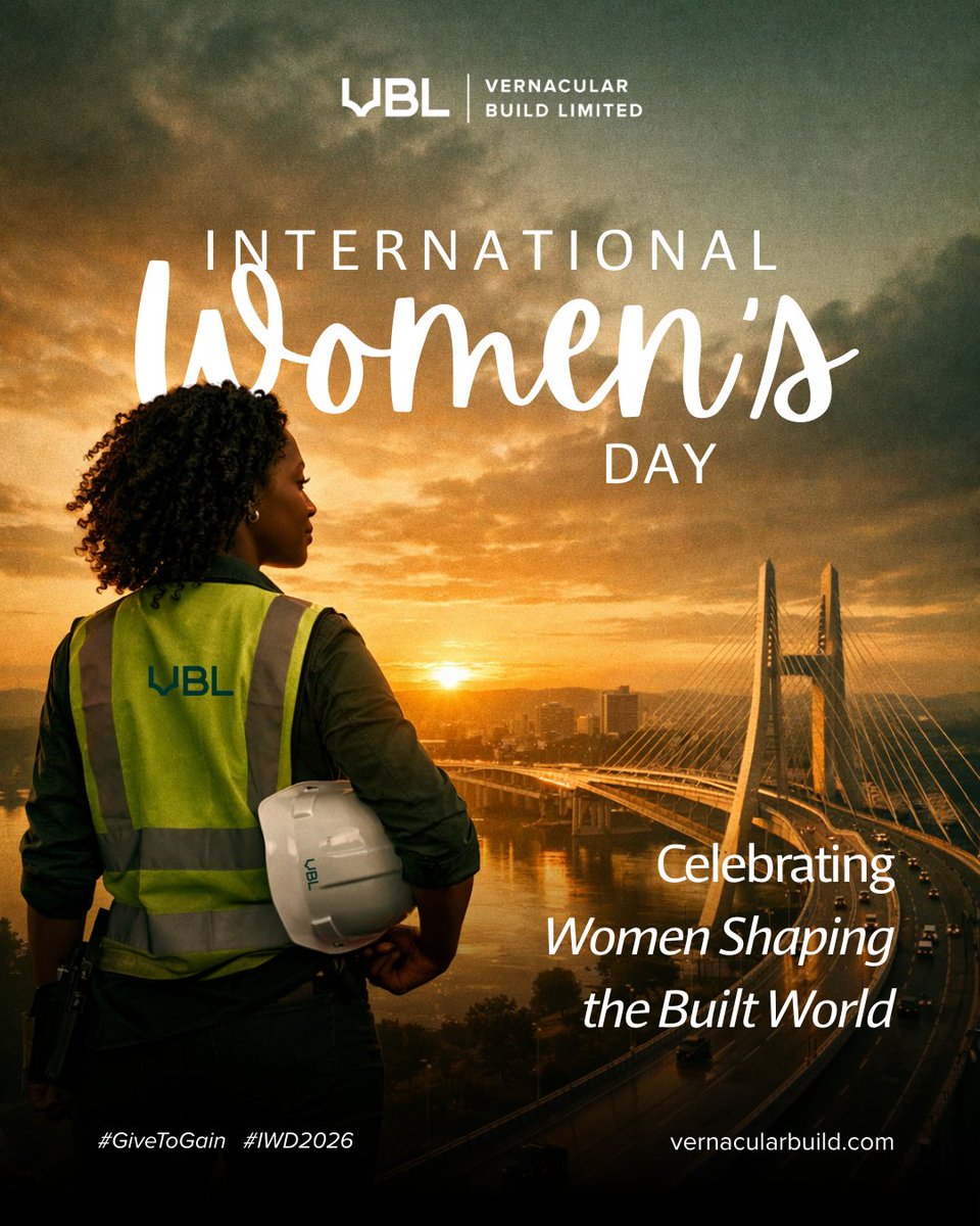 VernacularBuild's tweet photo. Today we celebrate the women shaping Nigeria’s built environment. They are leading strategy, driving execution, and redefining construction leadership across 
Here’s to the women building Nigeria’s future.
#InternationalWomensDay #WomenInConstruction #IWD https://t.co/OUYjYwnjB9
