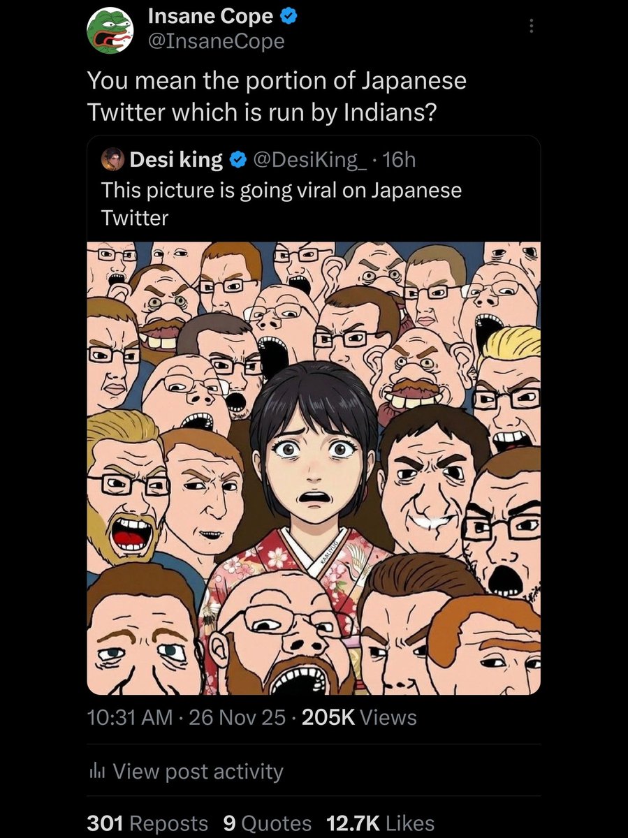 Insane Cope tweet media