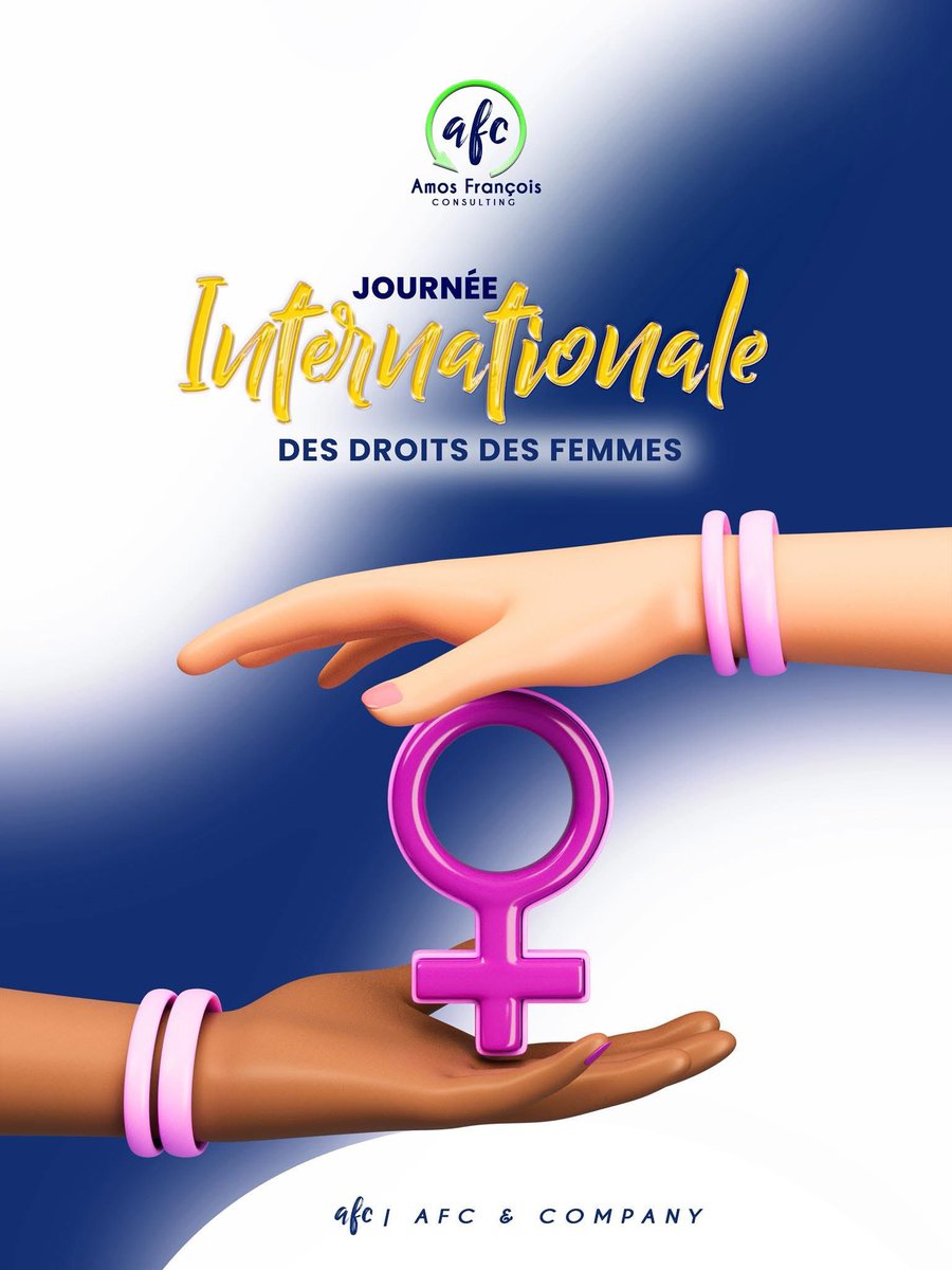 afcfirm's tweet photo. Parce que les droits des femmes sont le fondement d'une société plus juste et performante. AFC &amp; Company salue le leadership féminin et réaffirme son soutien pour une inclusion réelle et durable.

 #DroitsDesFemmes #Leadership #Consulting #AFC #AffairesPubliques #8mars https://t.co/FjVA1bPGj2