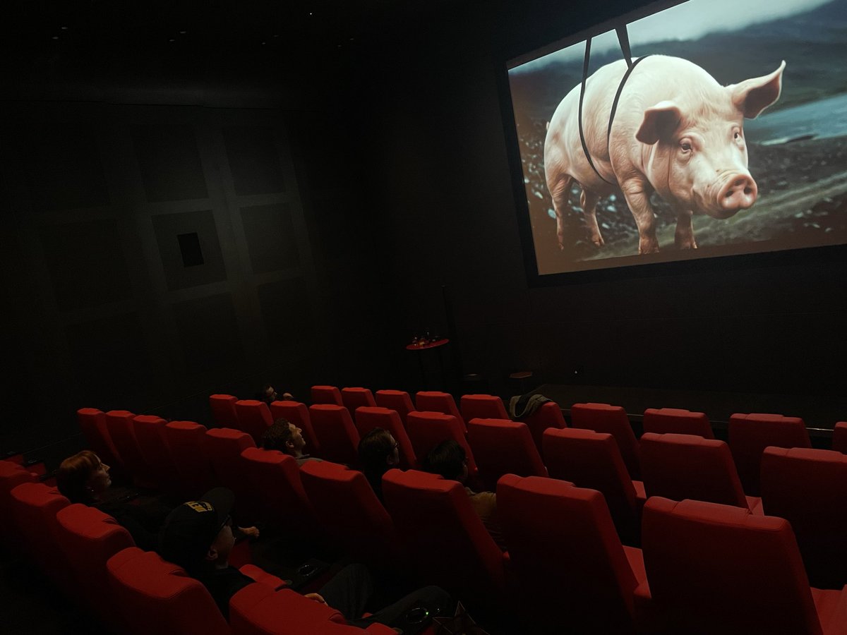 CapitArt's tweet photo. Yesterday we screened Love by Francesca Fini within the Artificial Lines of Flight exhibition. The screening opened a truly stimulating discussion with the audience about AI—an important step toward one of our long-standing projects: salon philosophique AI gatherings in London. https://t.co/gDXMgahRa7