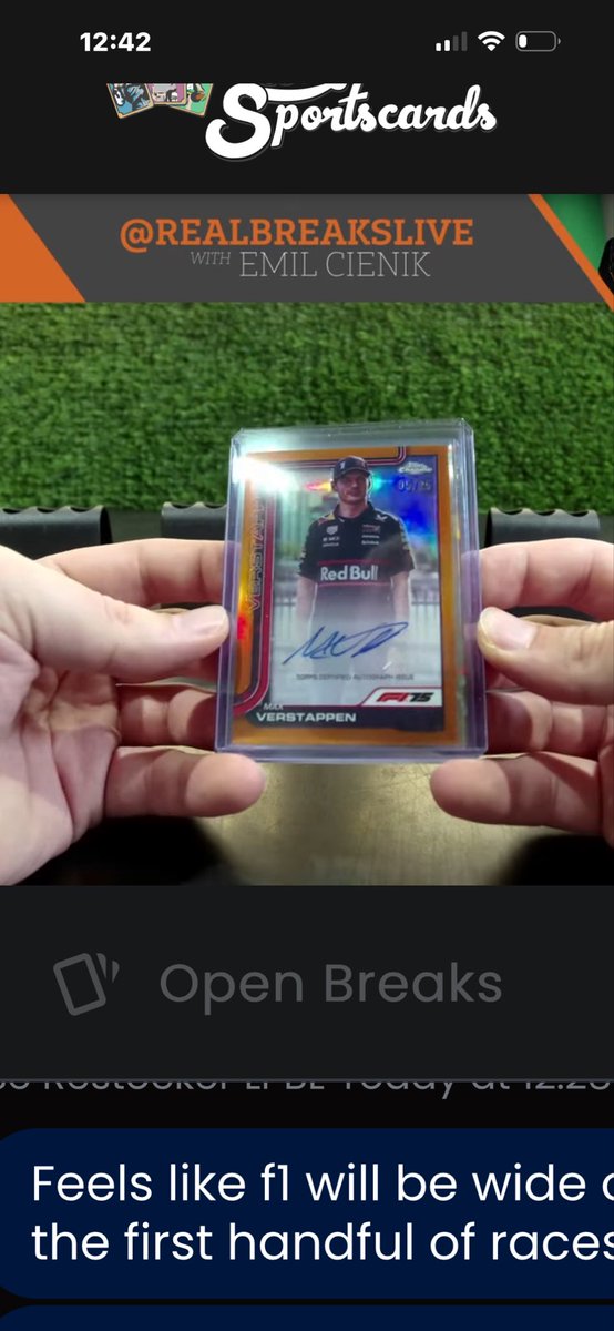 silverfox430's tweet photo. The start of @F1 was amazing and will no doubt get better as they figure out these cars.  The Mid-night live break and personal opening was fun too.  @Topps @CardPurchaser https://t.co/p0LzAhuBT9