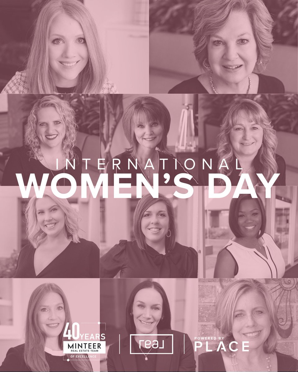 MinteerTeam's tweet photo. Happy International Women’s Day from the Minteer Real Estate Team 💕 

We’re proud to be a woman owned business where we lift each other up, support one another, and serve our community with heart.

#minteerteam #WomensDay2026 #InternationalWomensDay2026 https://t.co/2Jnih1lE4b