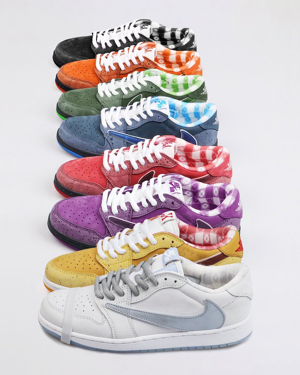insanesneaker's tweet photo. Travis Scott x Air Jordan 1 Low “Lobster” custom collection 🦞🌵 https://t.co/FkgkzL03Cf