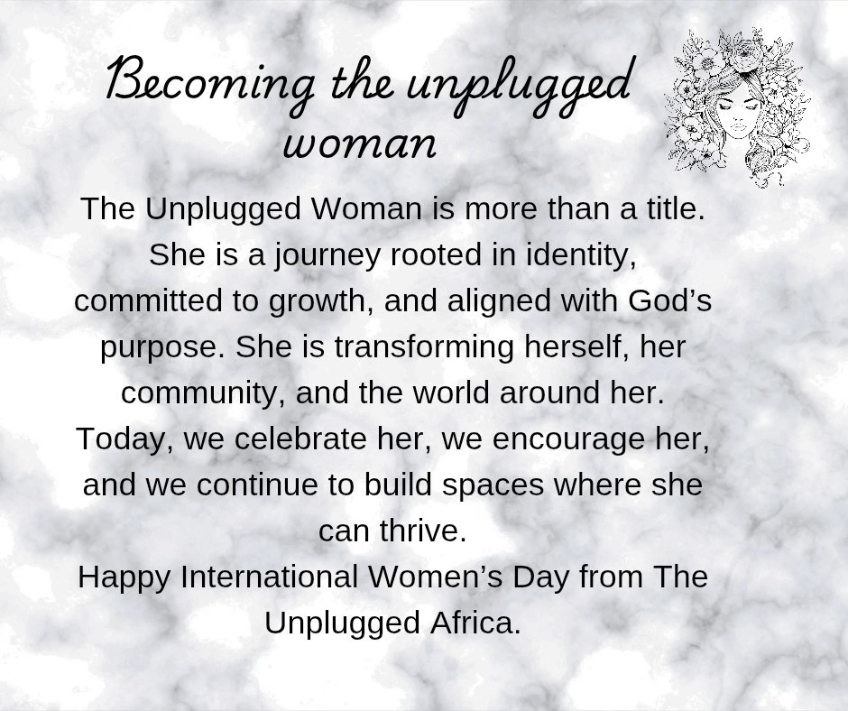 The_unpluggged's tweet photo. At The Unplugged Africa, we celebrate the woman who is becoming rooted in identity, committed to growth, and aligned with God’s purpose. https://t.co/VdeMw5mN7q